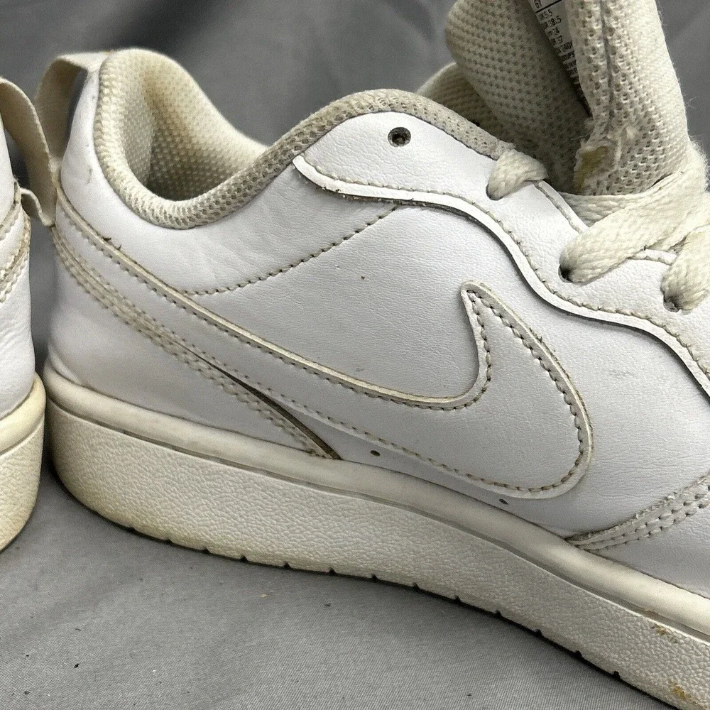 Nike‎ Boys Court Borough Low 2 BQ5448-100 White Casual Shoes Sneakers Size 6Y